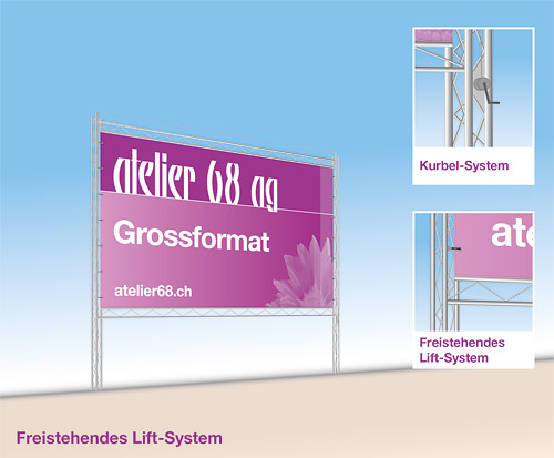 Freistehendes Lift-System